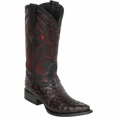 Wild West Boots Boots 6 Men's Wild West Ostrich Skin Snip Toe Boot 2940318