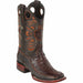 Wild West Boots Boots 6 Men's Wild West Ostrich with Deer Skin Ranch Toe Boot 282F0307