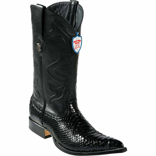 Wild West Boots Boots 6 Men's Wild West Python Skin 3X Toe Boot 2955705