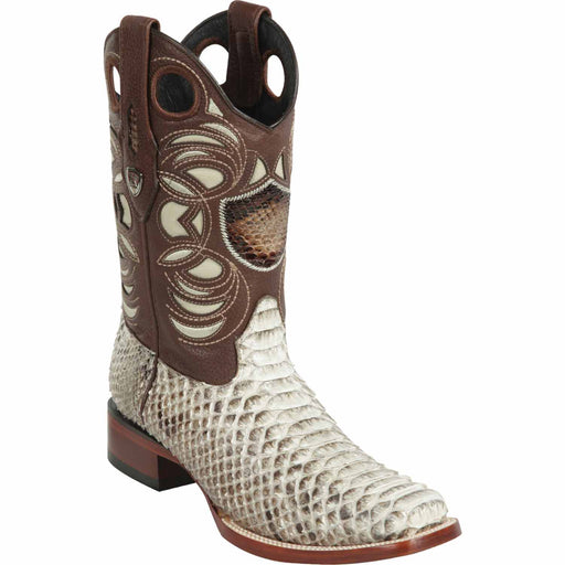 Wild West Boots Boots 6 Men's Wild West Python Skin Rodeo Toe Boot 28185749