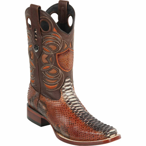 Wild West Boots Boots 6 Men's Wild West Python Skin Rodeo Toe Boot 28185788