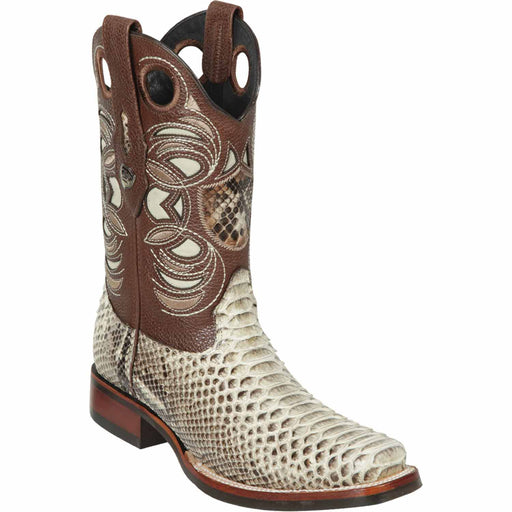 Wild West Boots Boots 6 Men's Wild West Python Skin Rodeo Toe Boot 28195749