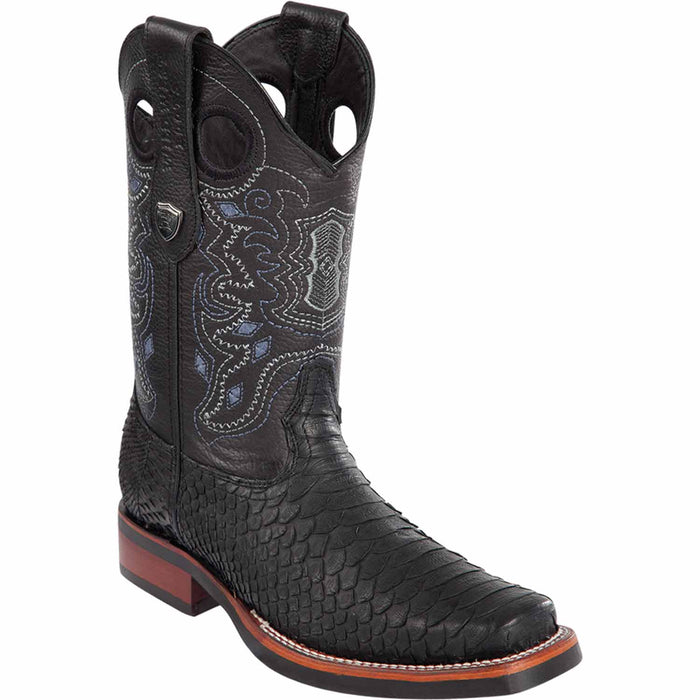 Wild West Boots Boots 6 Men's Wild West Python Skin Rodeo Toe Boot 2819G5705