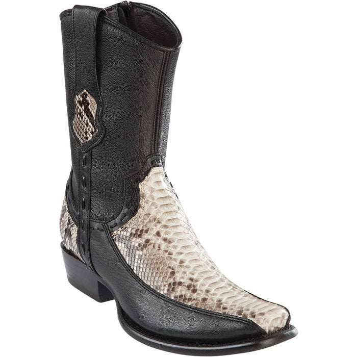 Wild West Boots Boots 6 Men's Wild West Python with Deer Dubai Toe Short Boot 279BF5749