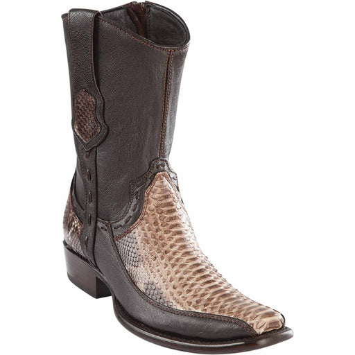 Wild West Boots Boots 6 Men's Wild West Python with Deer Dubai Toe Short Boot 279BF5785