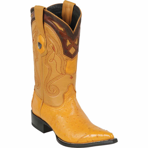 Wild West Boots Boots 6 Men's Wild West Smooth Ostrich Skin 3X Toe Boot 2950402