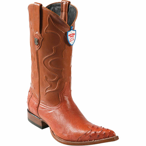 Wild West Boots Boots 6 Men's Wild West Smooth Ostrich Skin 3X Toe Boot 2950403