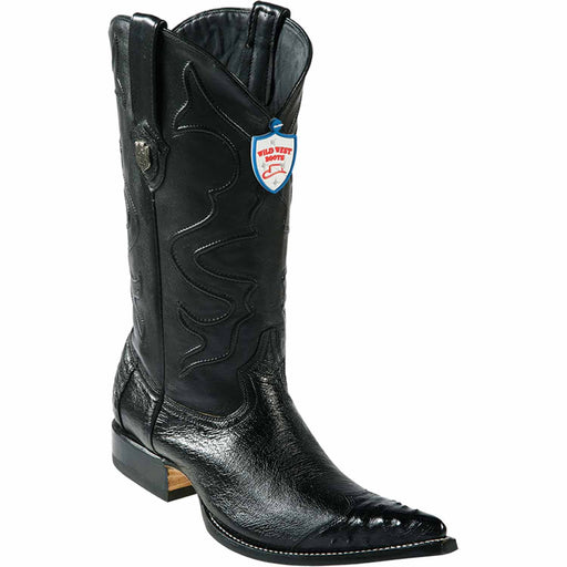 Wild West Boots Boots 6 Men's Wild West Smooth Ostrich Skin 3X Toe Boot 2950405