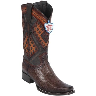 Wild West Boots Boots 6 Men's Wild West Smooth Ostrich Square Toe Boot 2769716