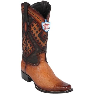 Wild West Boots Boots 6 Men's Wild West Smooth Ostrich Square Toe Boot 2769751