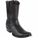 Wild West Boots Boots 6 Men's Wild West Teju Lizard Skin Dubai Toe Short Boot 279B0705