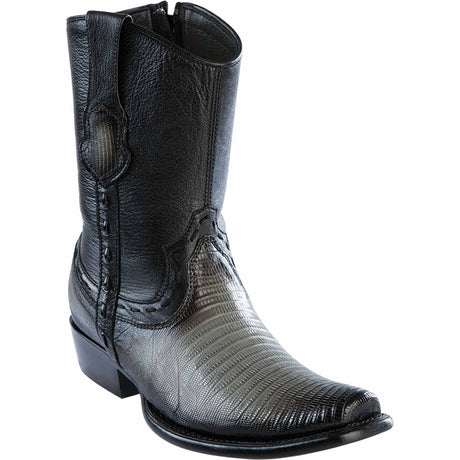 Wild West Boots Boots 6 Men's Wild West Teju Lizard Skin Dubai Toe Short Boot 279B0738