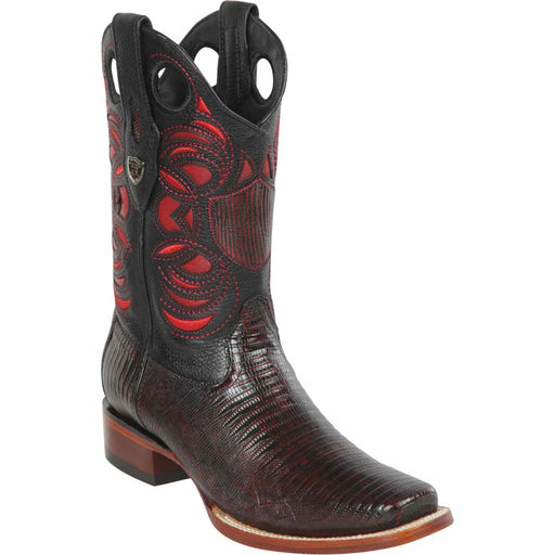 Wild West Boots Boots 6 Men's Wild West Teju Lizard Skin Rodeo Toe Boot 28180718