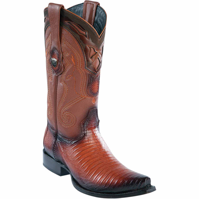 Wild West Boots Boots 6 Men's Wild West Teju Lizard Skin Snip Toe Boot 2940757