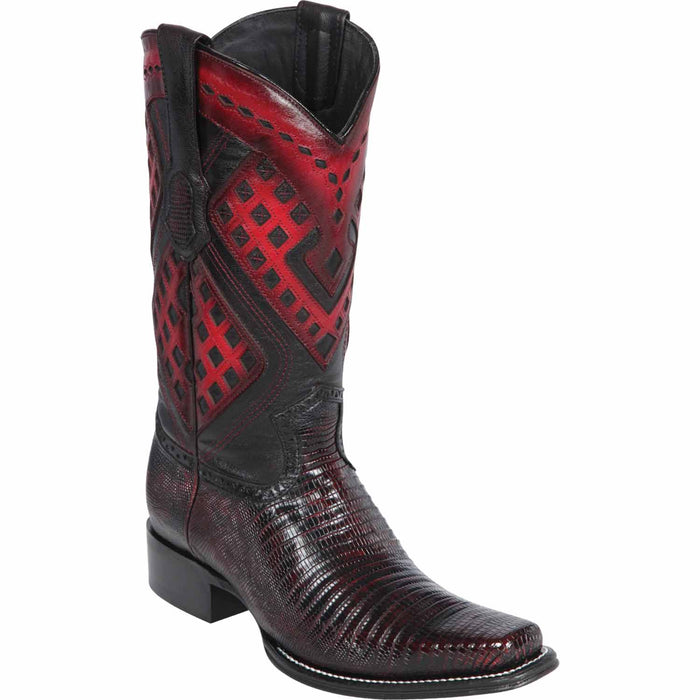Wild West Boots Boots 6 Men's Wild West Teju Lizard Square Toe Boot 2760718