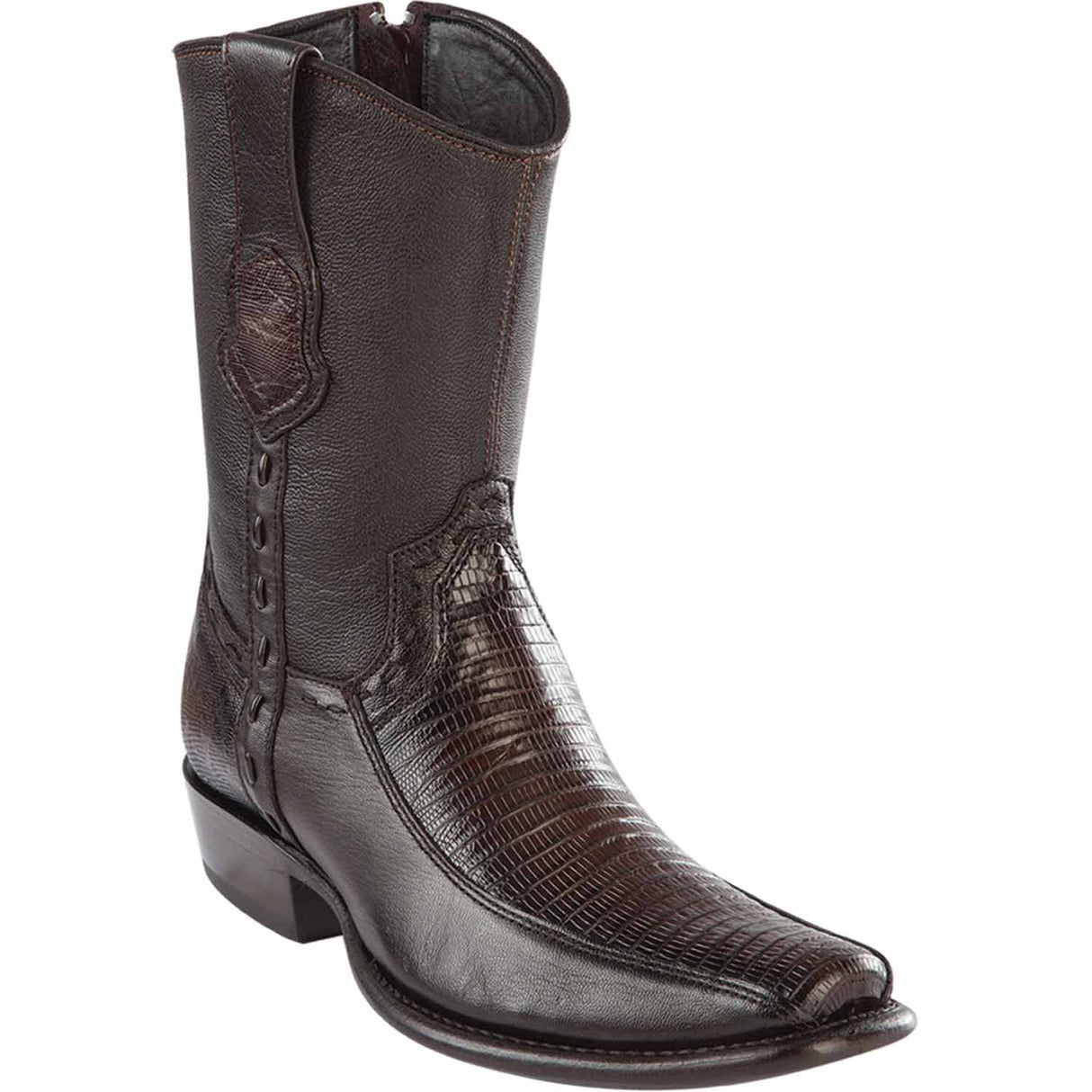 Wild West Boots Boots 6 Men's Wild West Teju Lizard with Deer Dubai Toe Short Boot 279BF0716