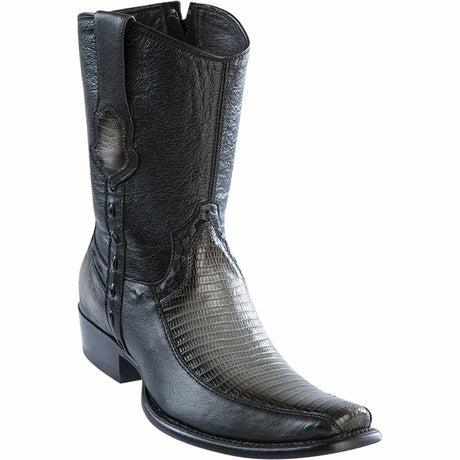 Wild West Boots Boots 6 Men's Wild West Teju Lizard with Deer Dubai Toe Short Boot 279BF0738